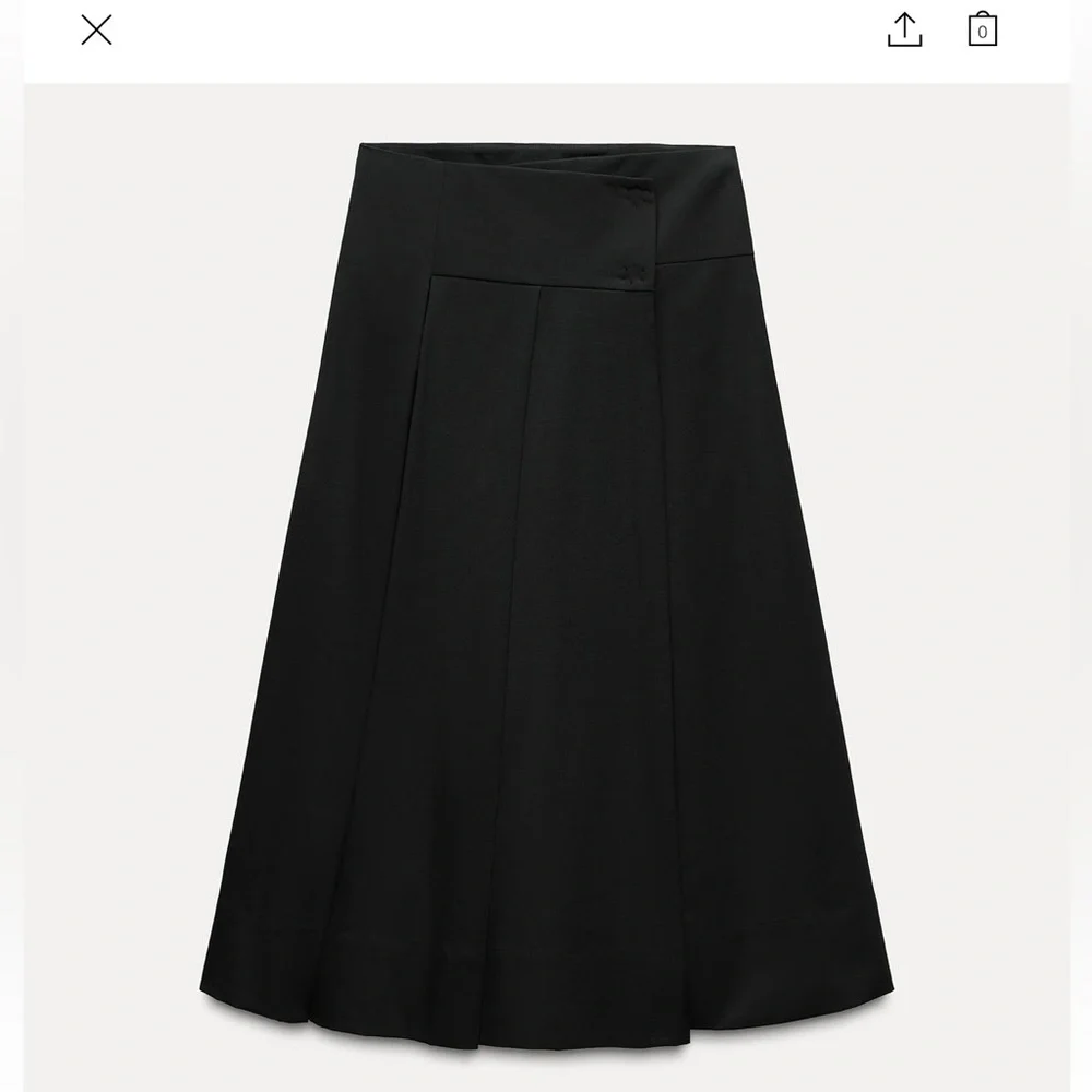 BOX PLEAT MIDI SKIRT ZW COLLECTION